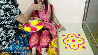 On the festival of Holi I called dever to my house and had sex with him I enjoyed it very much Indian desi fucking vagina