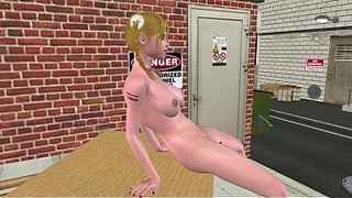 Very Stunning 18yo Chick Masturbation Using Banana 3D Hentai Cartoon
