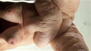 Huge meaty rear-end butt white hijab woman in porn sex tape shaking jiggling her fat belly, her phat juicy twat on bbc ebony boy dick