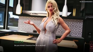 Lucky Stepson Gets Nice Hand-job from Stepmom's Best friend - The Synthetic 10 Developed By redcarbon - 3D Porn Game