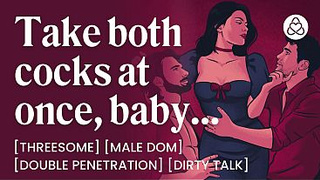 ASMR Audio Porn: Dominant MFM Threesome Double Penetration with 2 Penises – Female Sub & Naughty Talk – Erotic Audio Roleplay for Women