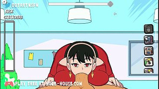 Yor Forger [Spy X] Full Scene Cream pie Compliation Moaning Orgasms Part one. - Hole House Game [Rule 34, Cartoon, Anime]