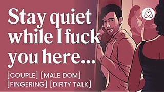 ASMR Audio Porn: Male Dom Mounts You in Secretly watching at a Party – Fingering, Cumming Control & Sleazy Talk – Erotic Audio Roleplay for Women