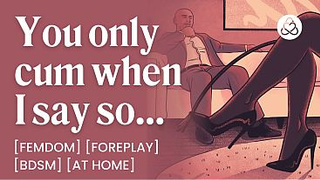 ASMR Audio Porn: Femdom Wifey Controls Fiance’s Cums at Home – Bondage & Teasing – Erotic Audio Roleplay for Women