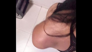 Argentine tape casting, fresh thin woman 18 participates in audition to tape porn in Spanish