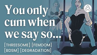 ASMR Audio Porn: FFM Threesome with British Dominatrix – BDSM, Femdom & Degradation – Erotic Audio Roleplay for Women