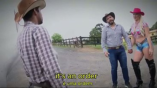 COWGIRLS GETTING PRICK ON THE FARM FEATURING KATHARINE MADRID CINTIA LARA AND CIBELE PACHECO