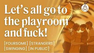ASMR Audio Porn: First Time Lovers Swapping at a Queer Swingers Resort – Foursome, Strangers & In Public – Erotic Audio Roleplay for Women