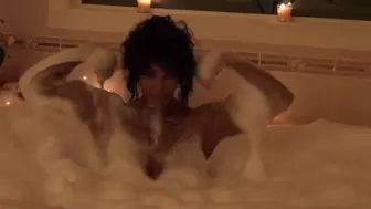 Erotic Soapy Bathtub Flexing Charming Muscles by Pornstar Goddess
