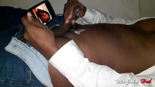 Red Saree Slut Oral Sex Watching Porn and Masturbate-hand-job Cums On