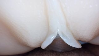 Amazing Oriental Pale Shaved Twat Extreme Close up Fuck