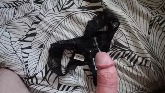 Just Wanted to Jerk off but saw my Ex-Wife's Panties and Sperm on them