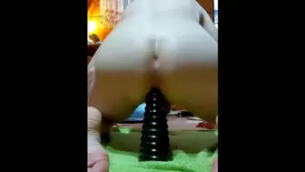 anal masturbate with anal toy - anal pyramid