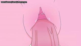 Konan gets in doggy position and a muscular fiance eats her twat