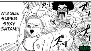 Mr Satan fudendo Android 18 por dinheiro - DBZ parody
