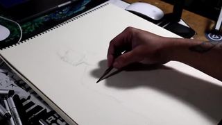 Step Mom’s Nude Body Drawing - Pencil Art