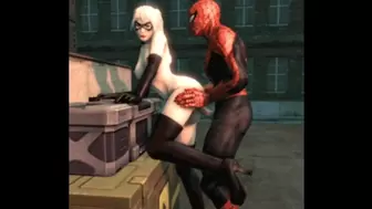 Spiderman Mounts Female Hero Porn Gif