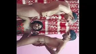 Uttaran20- Hard foursome orgy with 2 amatuer couples bikini alluring sexy fine tight snatch funking