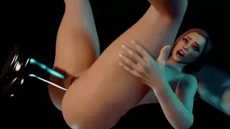 Busty Slut has Anal Glass Dildo | 3D Porn