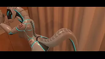 Exclusive sex tape: Sex with a furry android. Porn with a robot. VR porn game. Game: Heat vr.